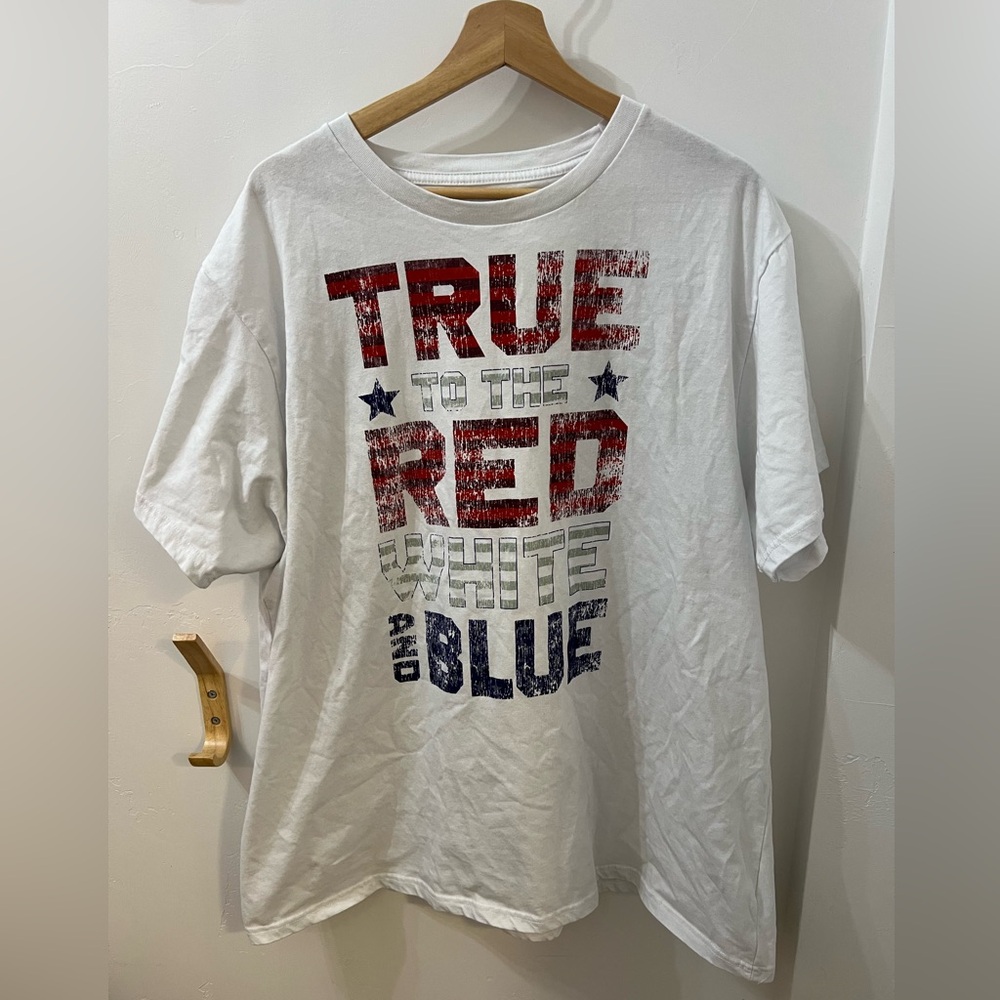 True to the Red White and Blue American Flag Patriotic T-shirt